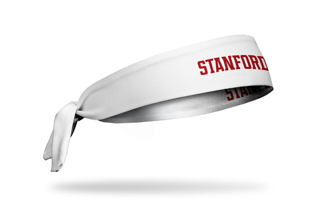 Stanford University: Wordmark White Tie Headband