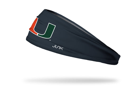 University of Miami: Logo Gray Headband