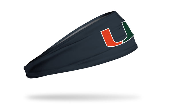 University of Miami: Logo Gray Headband