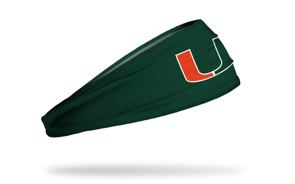 University of Miami: Logo Green Headband