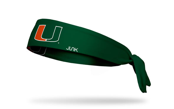 University of Miami: Logo Green Tie Headband