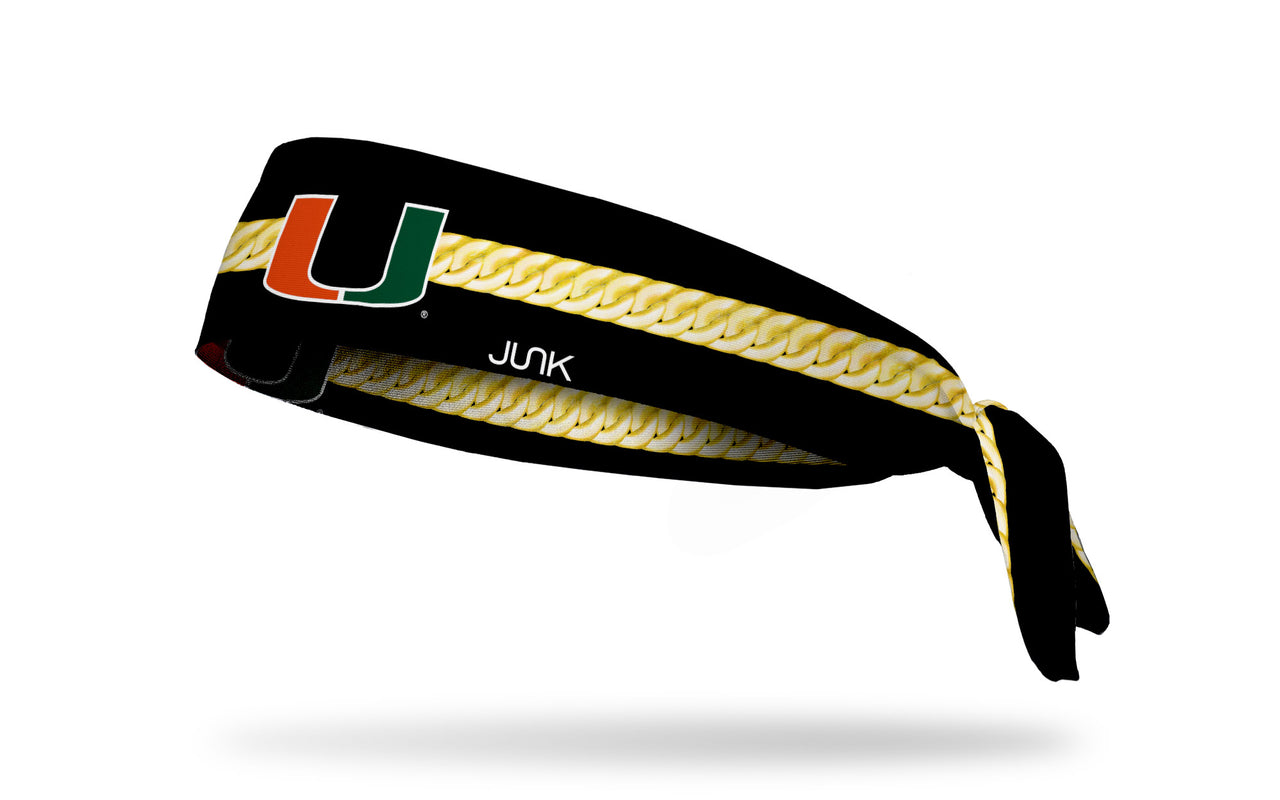 University of Miami: Turnover Chain Tie Headband
