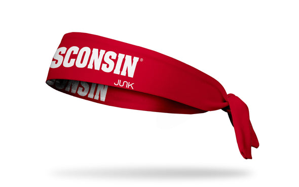 University of Wisconsin: On Wisconsin Red Tie Headband
