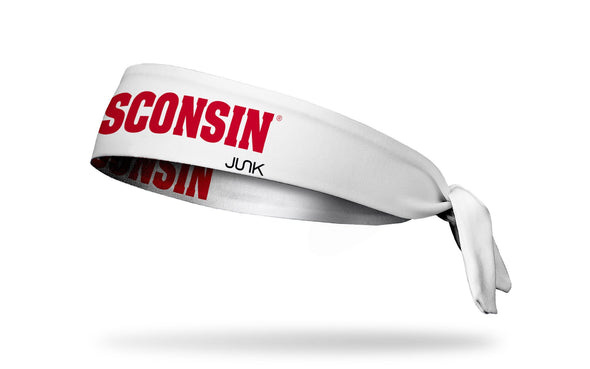 University of Wisconsin: On Wisconsin White Tie Headband