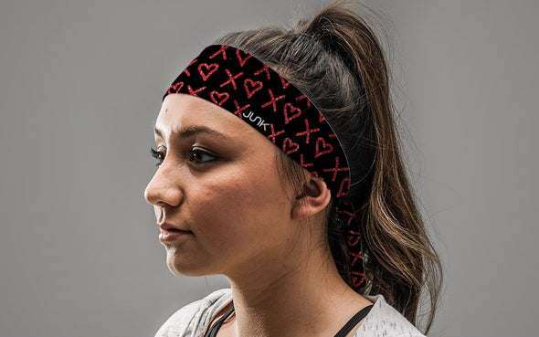 Hugs & Hearts Tie Headband