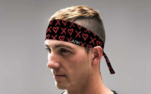 Hugs & Hearts Tie Headband