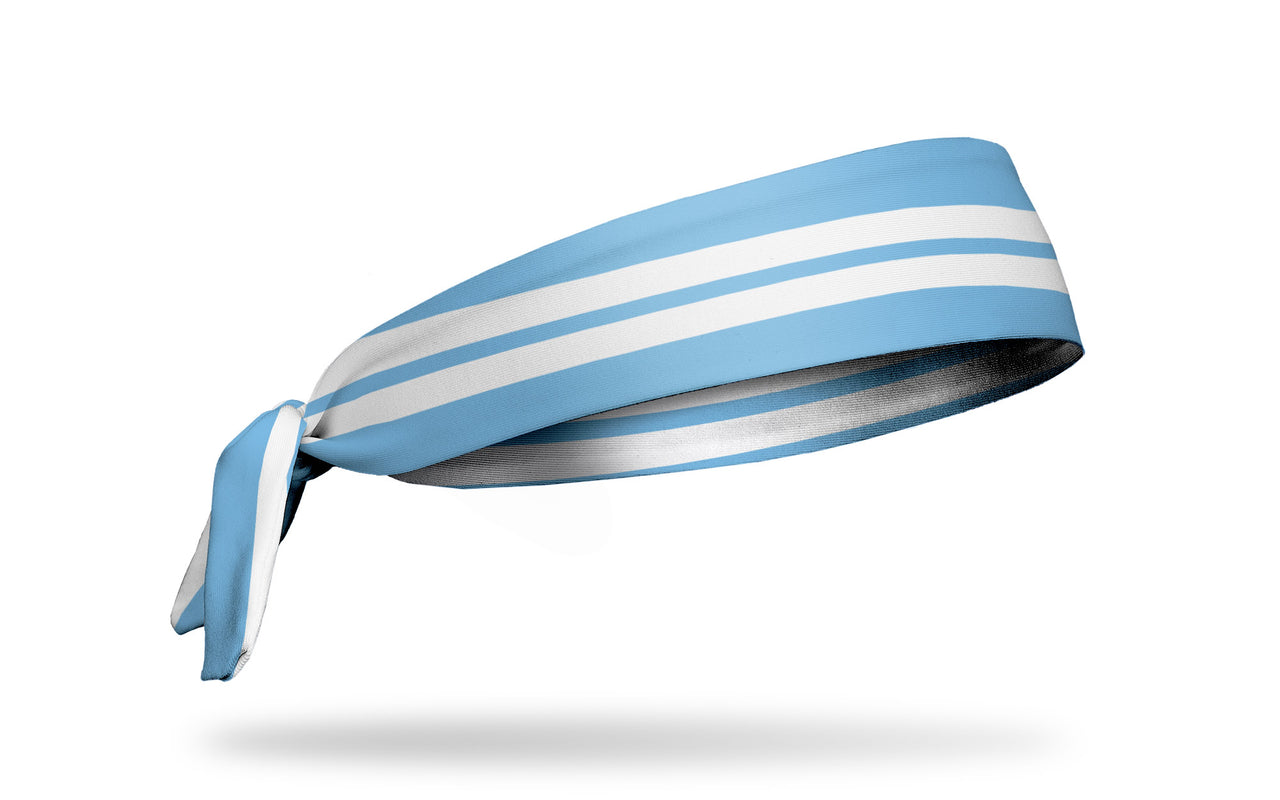 Varsity Stripe (Sky Blue) Tie Headband