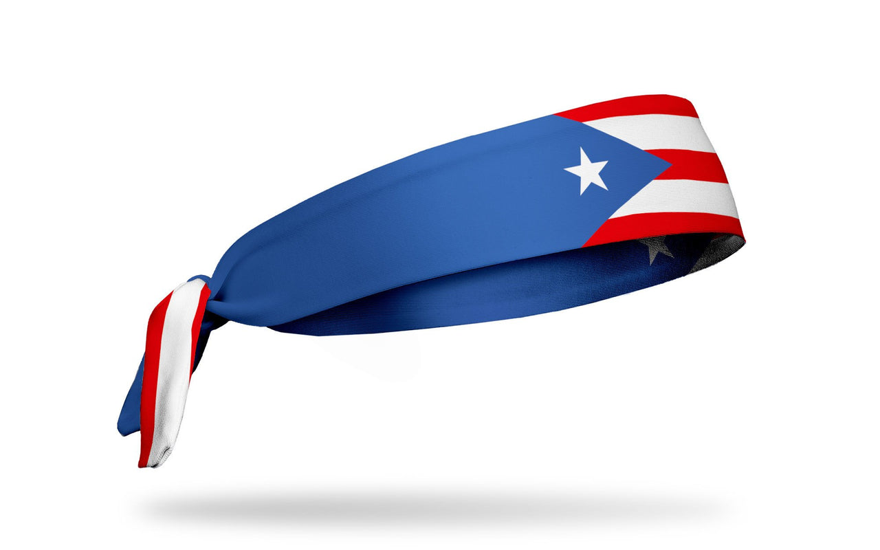 Puerto Rico Flag Tie Headband