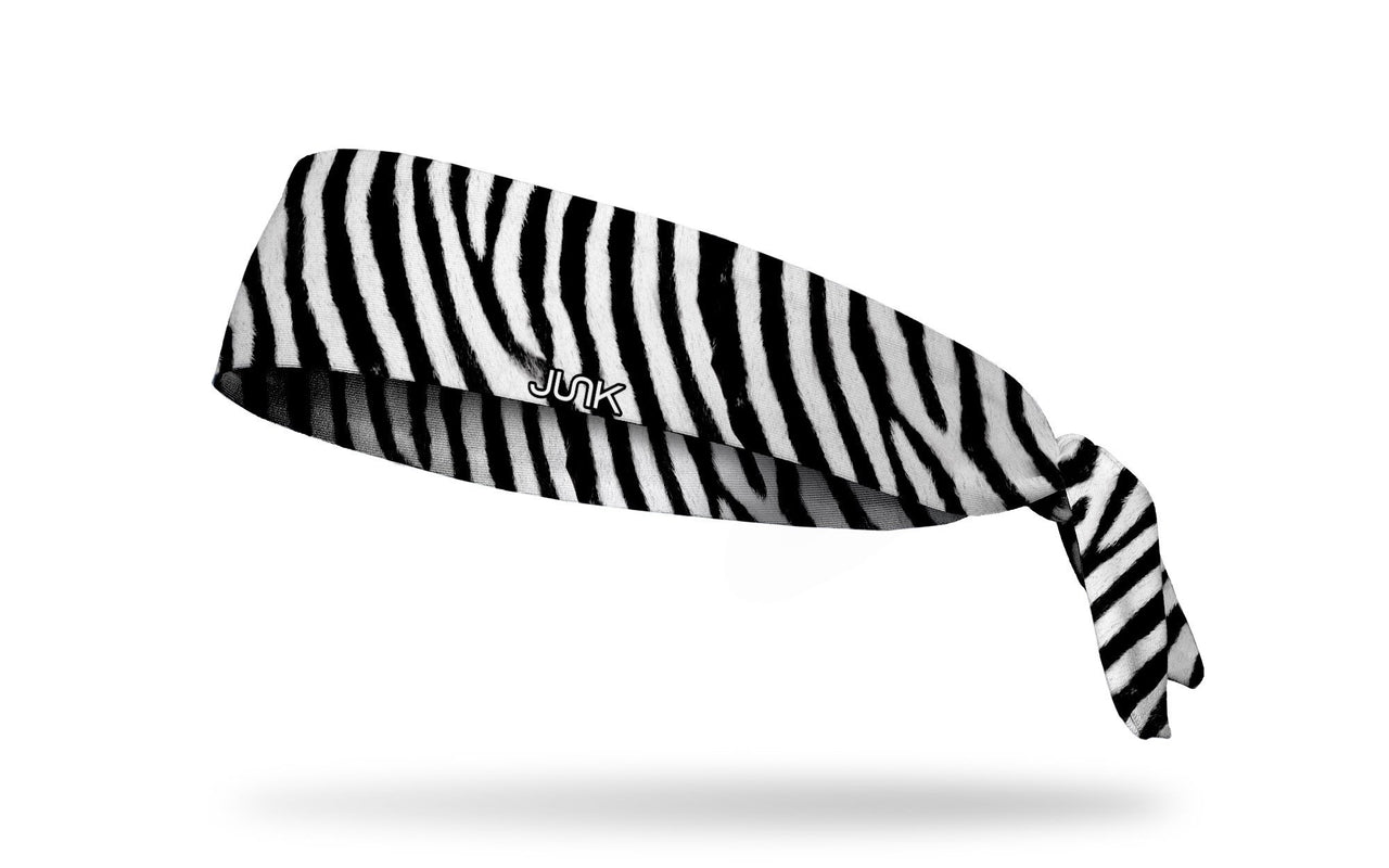 Zebra Pinstripe Tie Headband