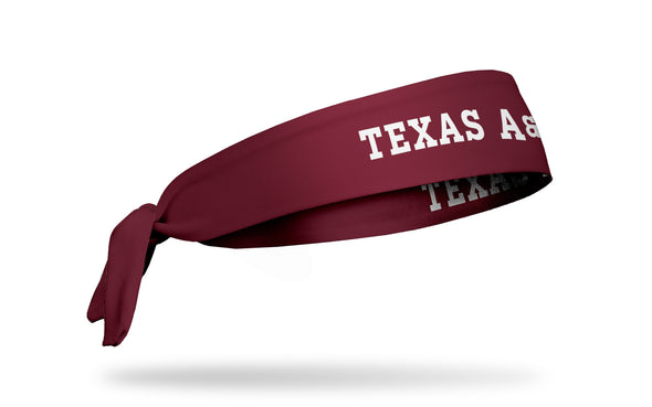 Texas A&M University: Wordmark Maroon Tie Headband