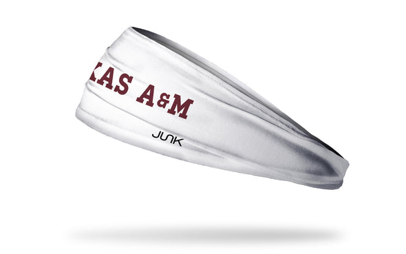 Texas A&M University: Wordmark White Headband