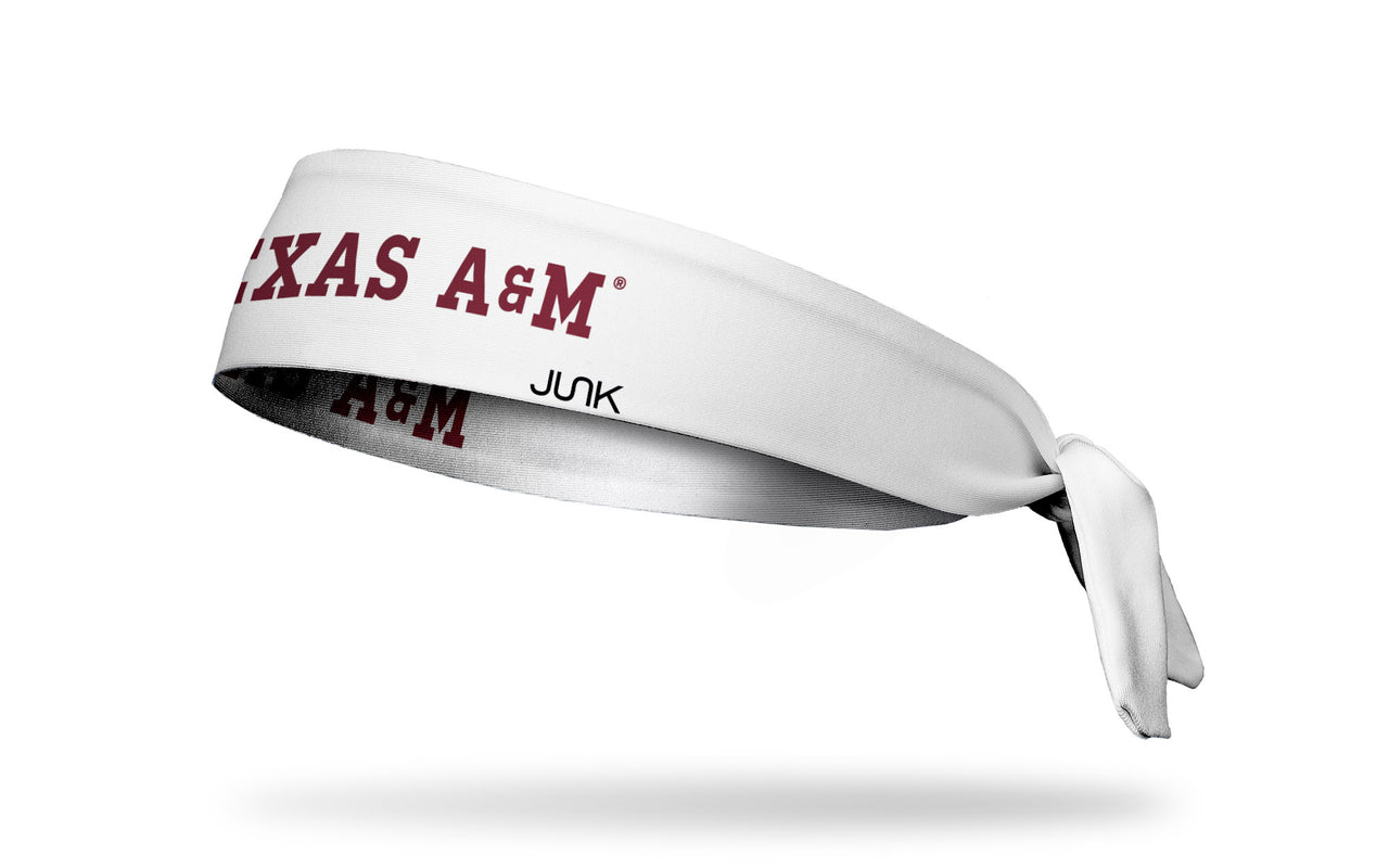 Texas A&M University: Wordmark White Tie Headband