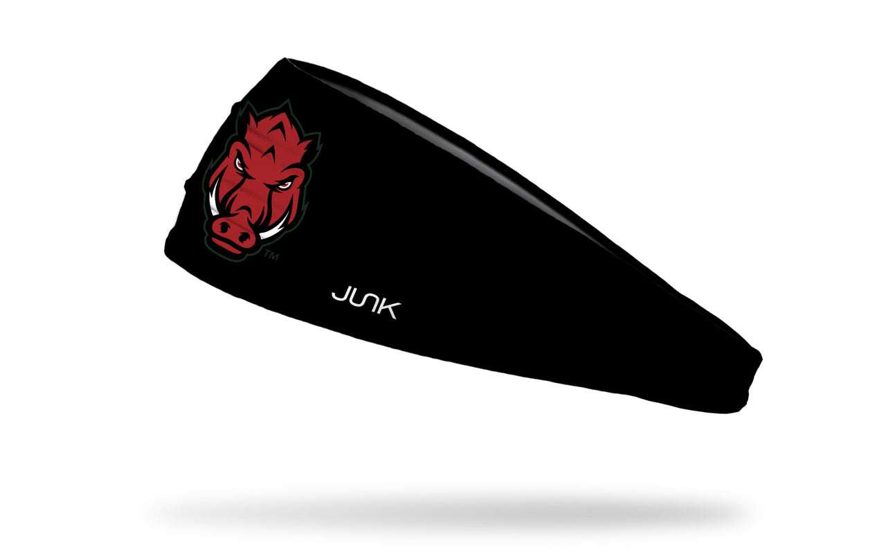 University of Arkansas: Front Hog Black Big Bang Lite Headband