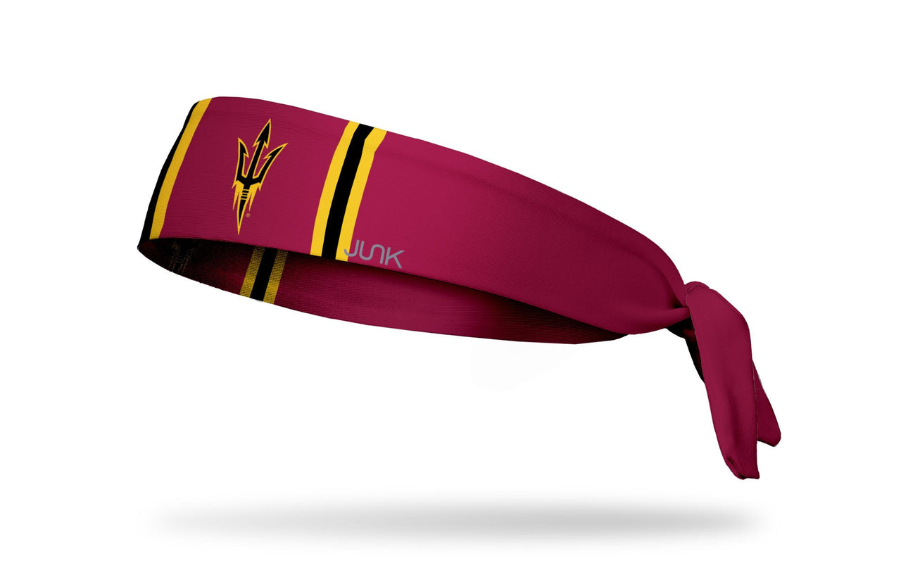 Arizona State University: Stripes Maroon Tie Headband