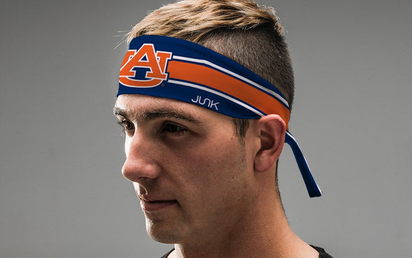 Auburn University: Navy Stripe Tie Headband