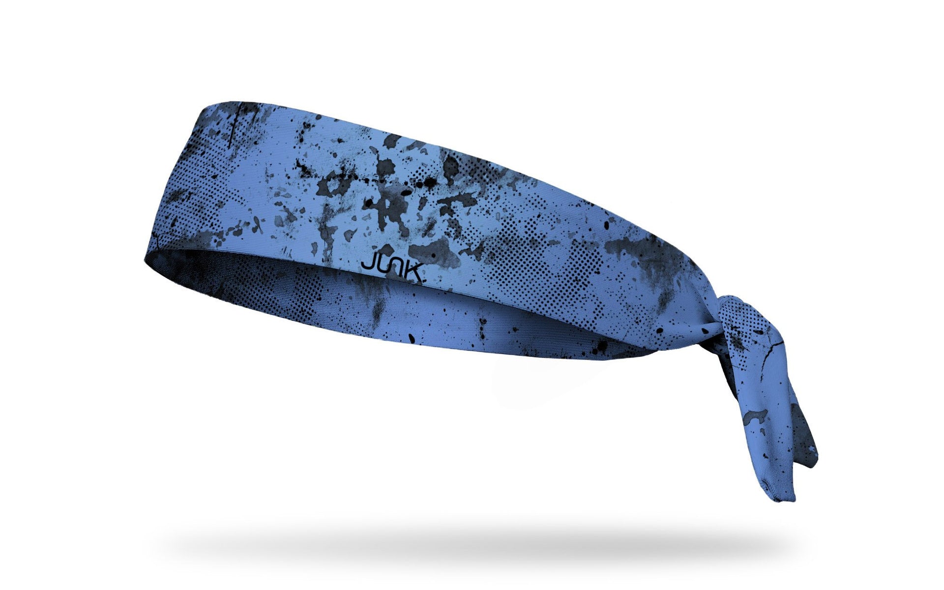 baby blue headband with grunge overlay design