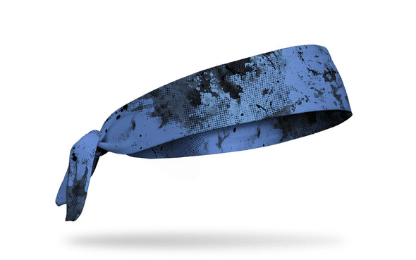 baby blue headband with grunge overlay design