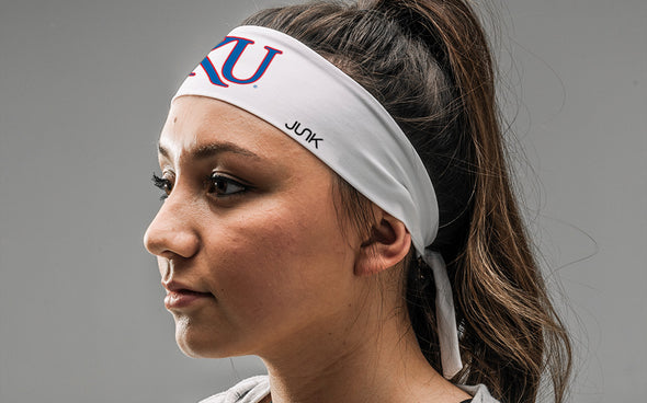 University of Kansas: KU White Tie Headband