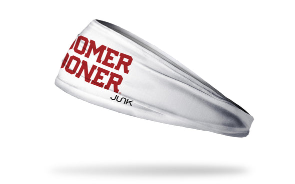 University of Oklahoma: Boomer Sooner White Headband