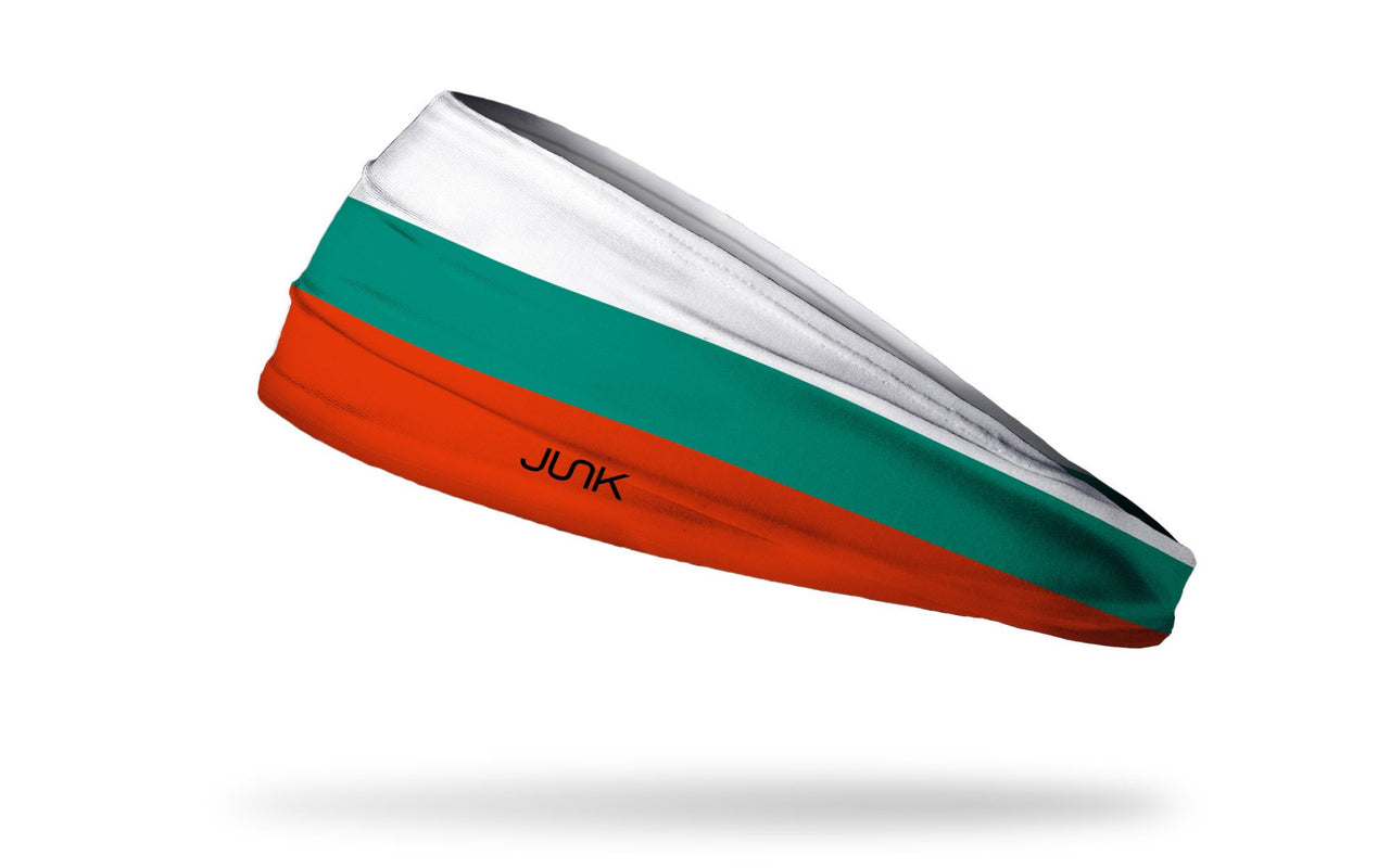 headband with traditional Bulgaria flag design