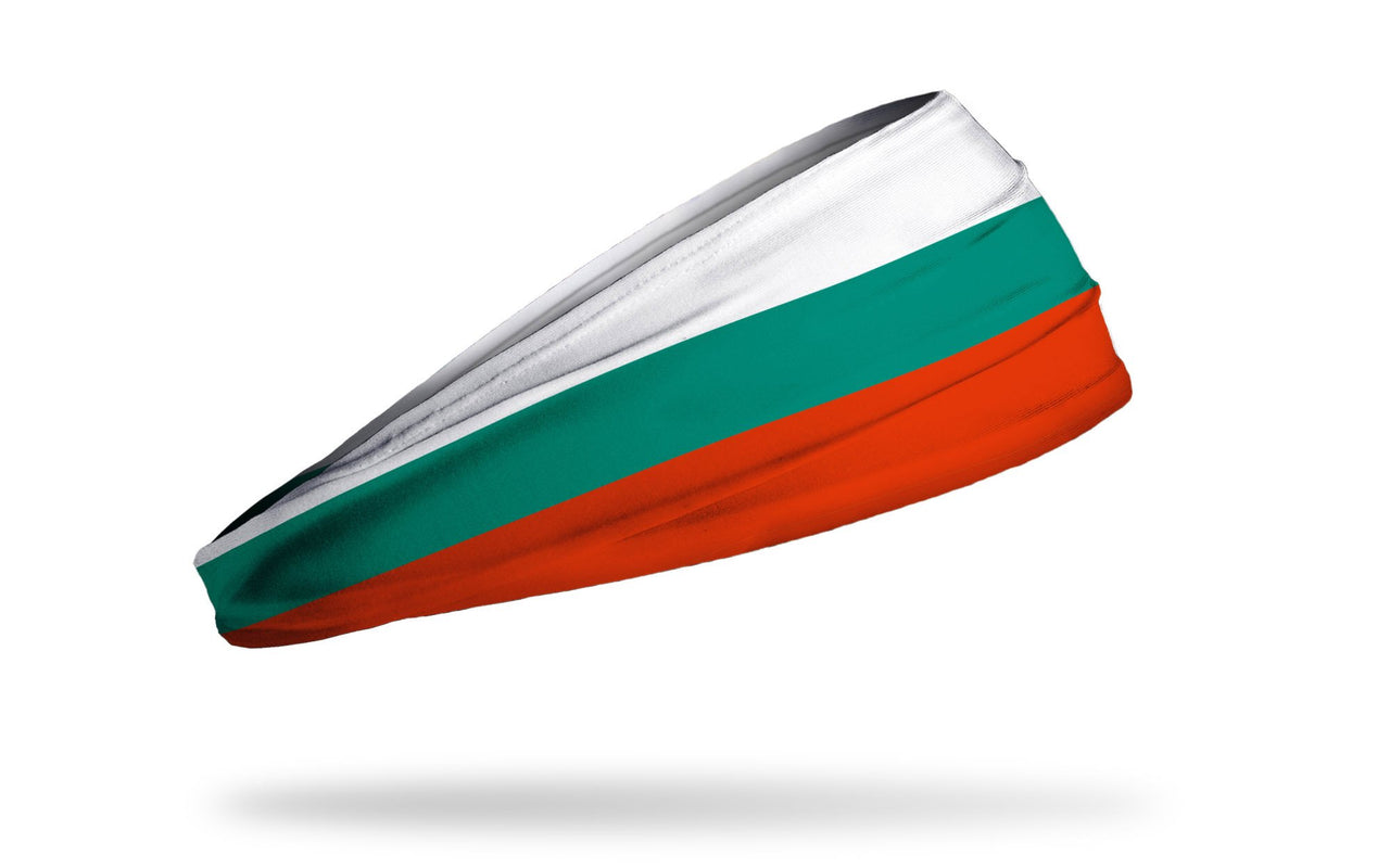 headband with traditional Bulgaria flag design