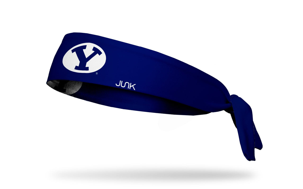Brigham Young University: Y Logo Navy Tie Headband