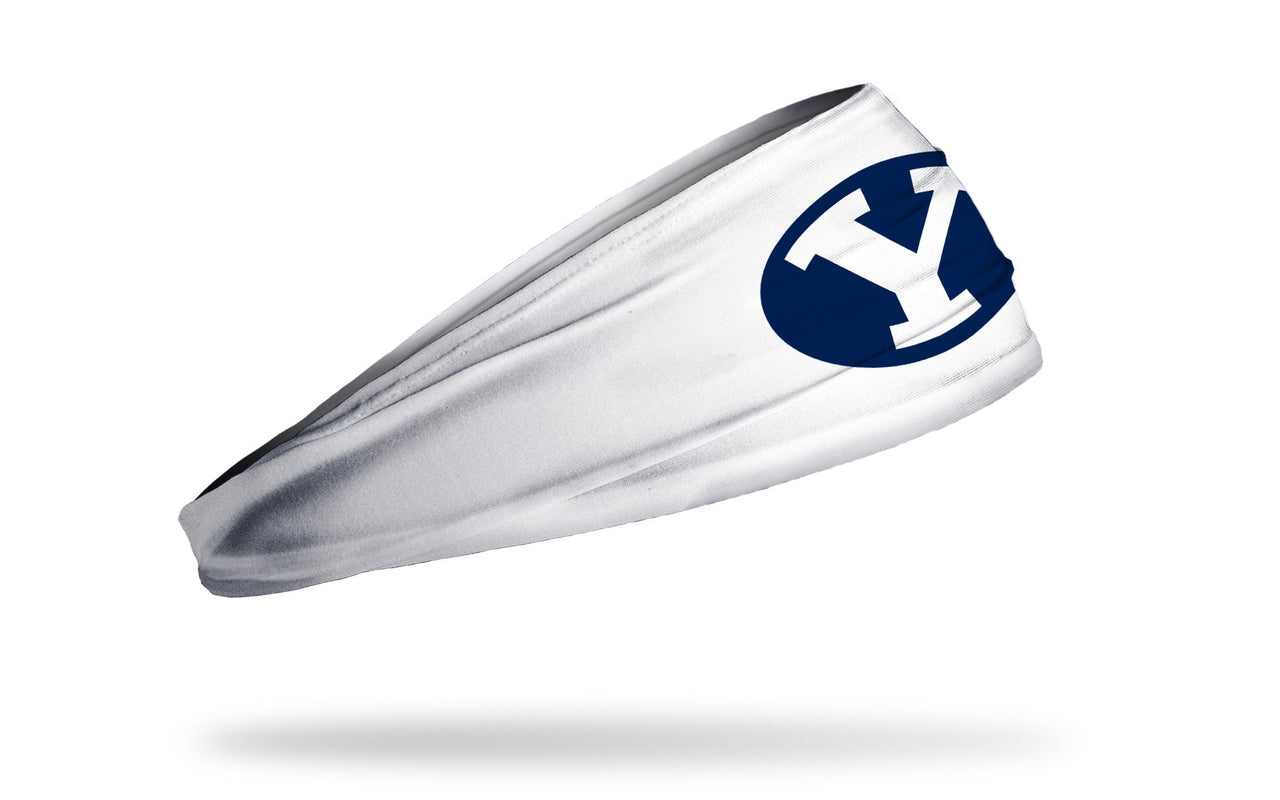 Brigham Young University: Y Logo White Headband