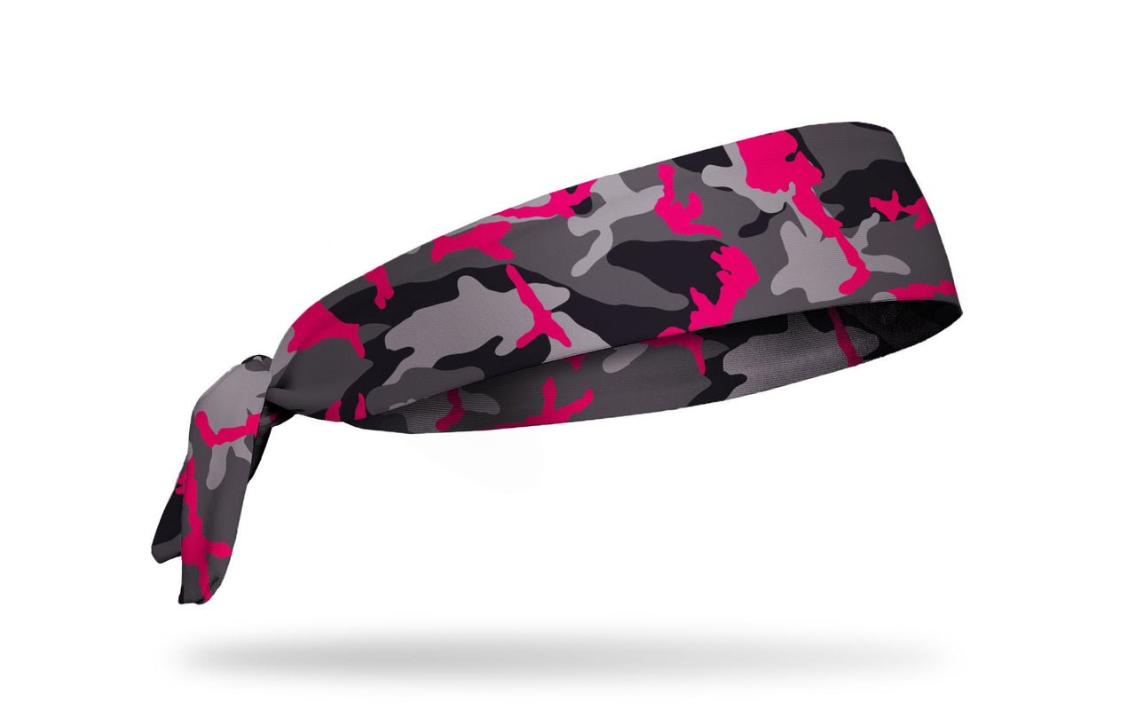 Camo Pop Hot Pink Tie Headband
