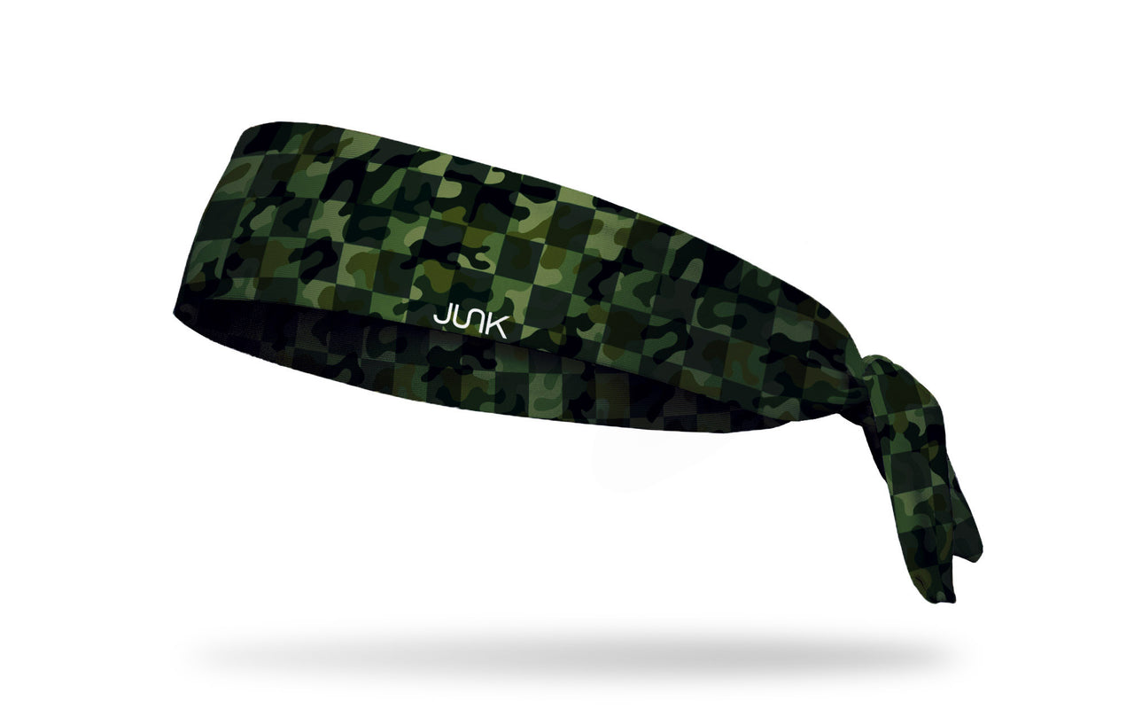 Checkerflage Tie Headband