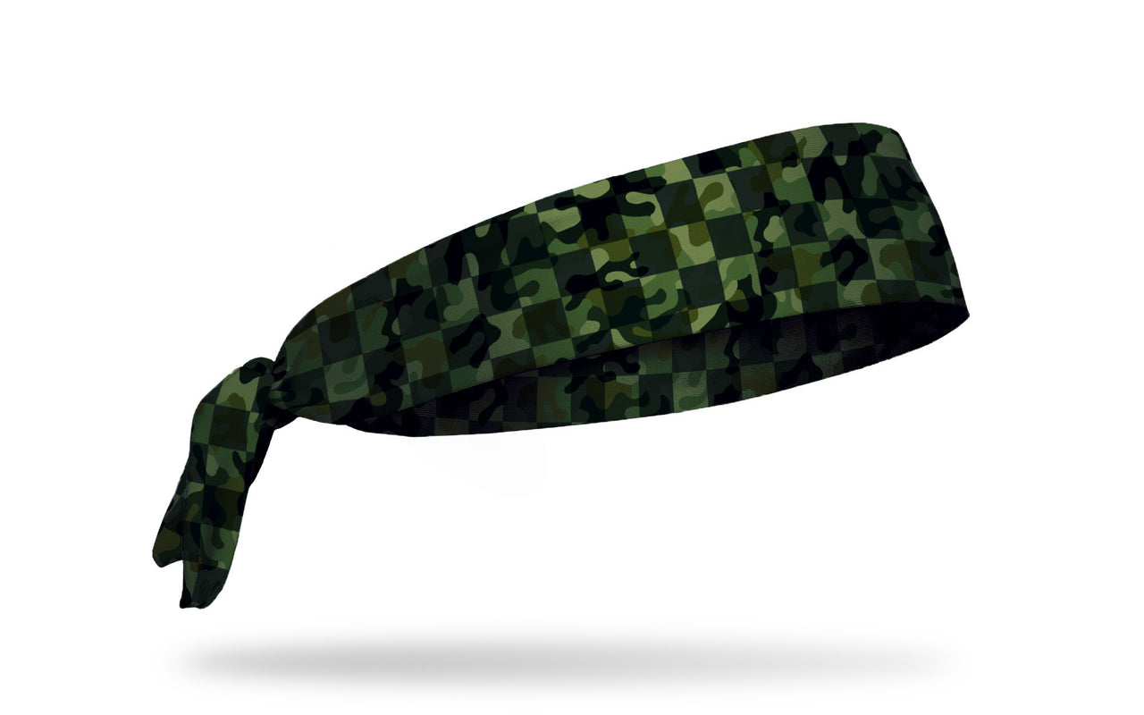 Checkerflage Tie Headband