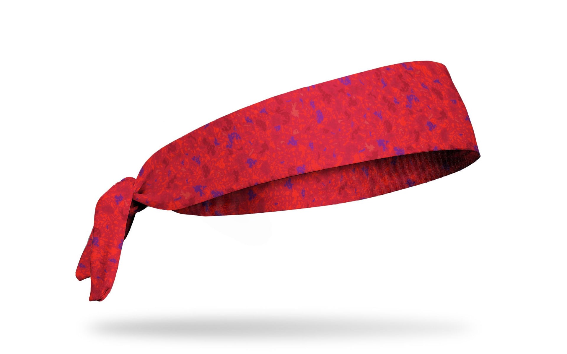red with purple tones crackle headband