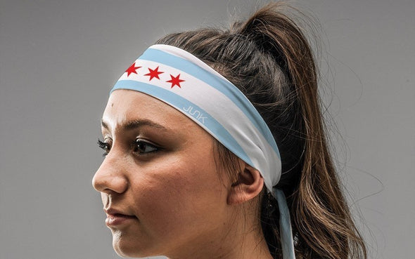 Chicago Flag Tie Headband