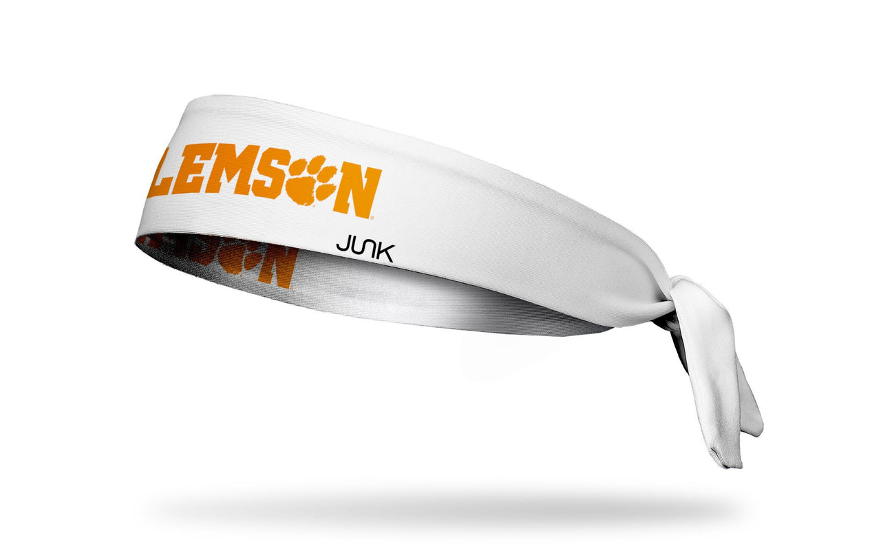 Clemson Tigers: Clemson White Tie Headband