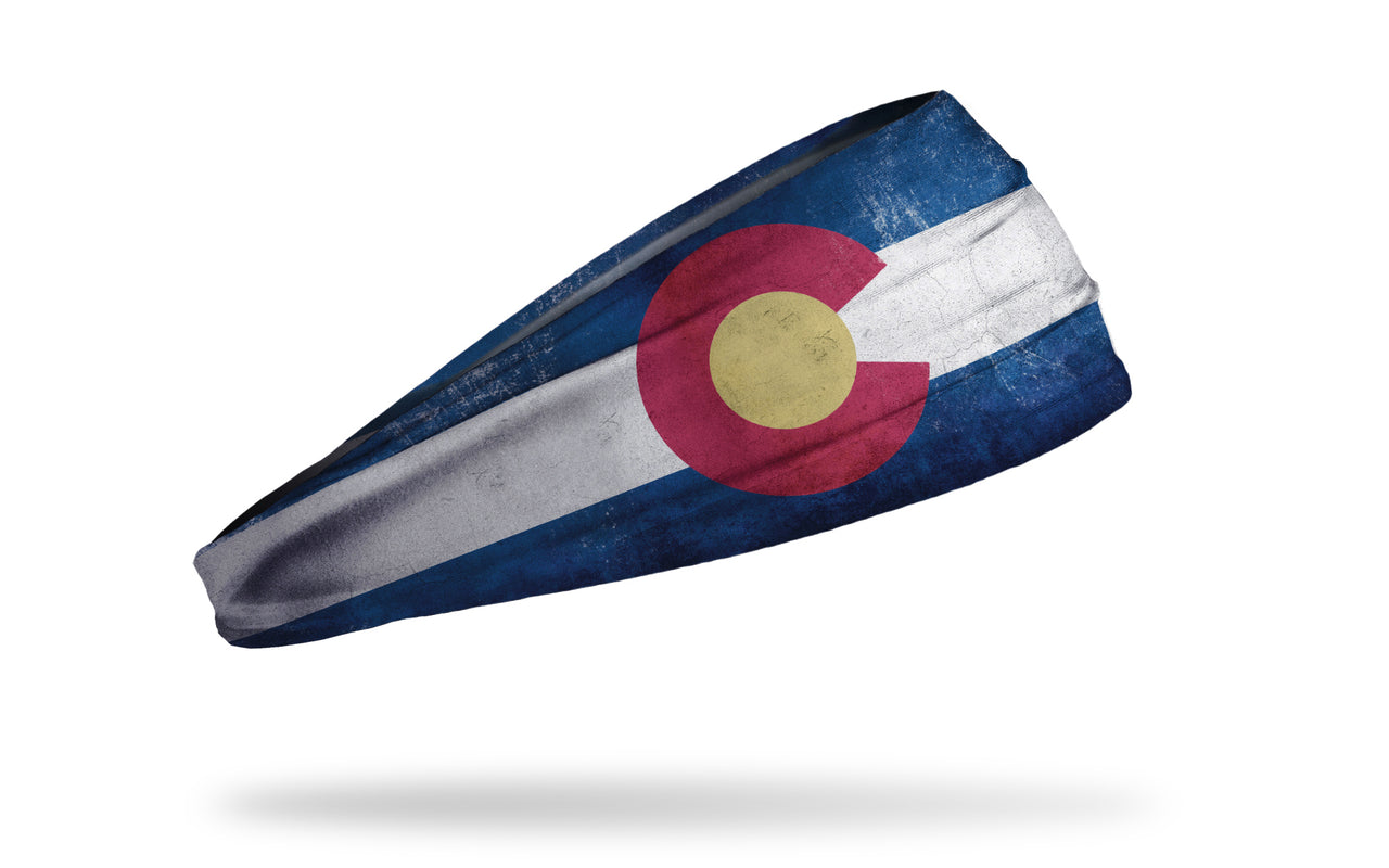Colorado Flag - Grunge Headband