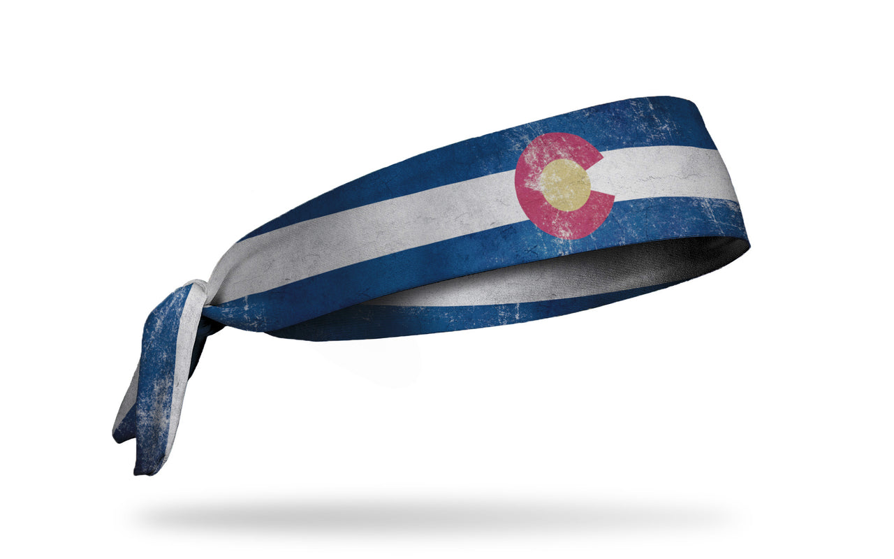 Colorado Flag - Grunge Tie Headband