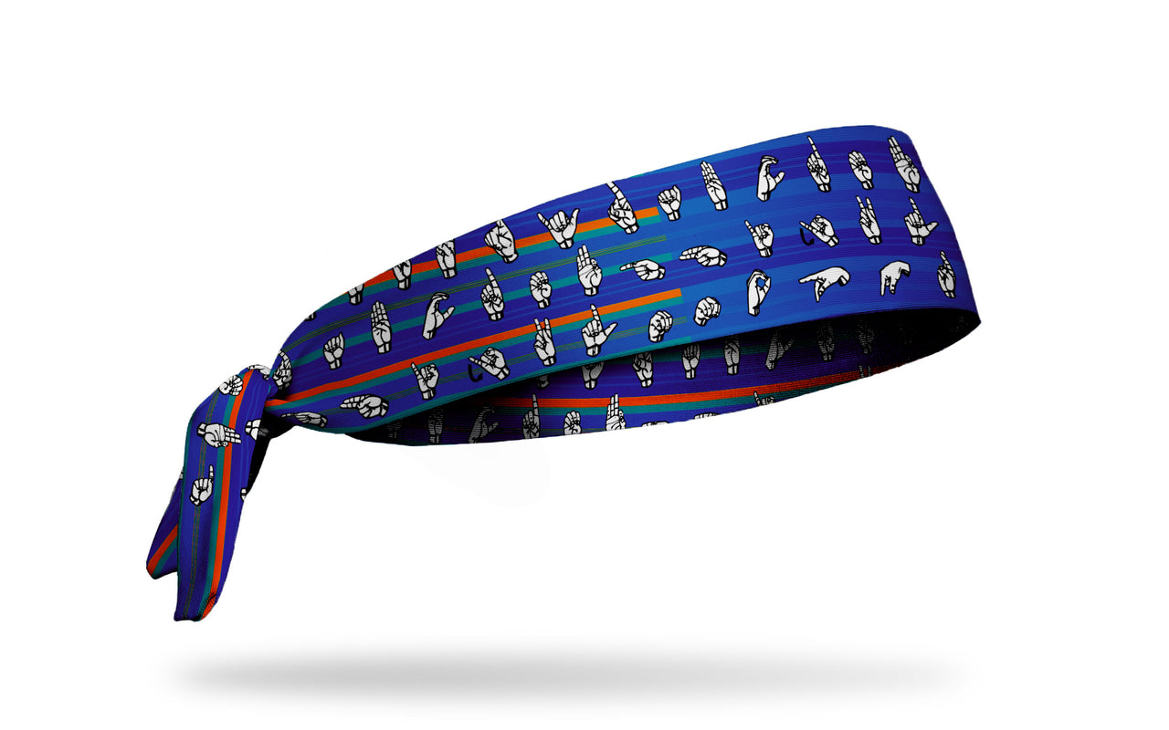 Dactylology Tie Headband