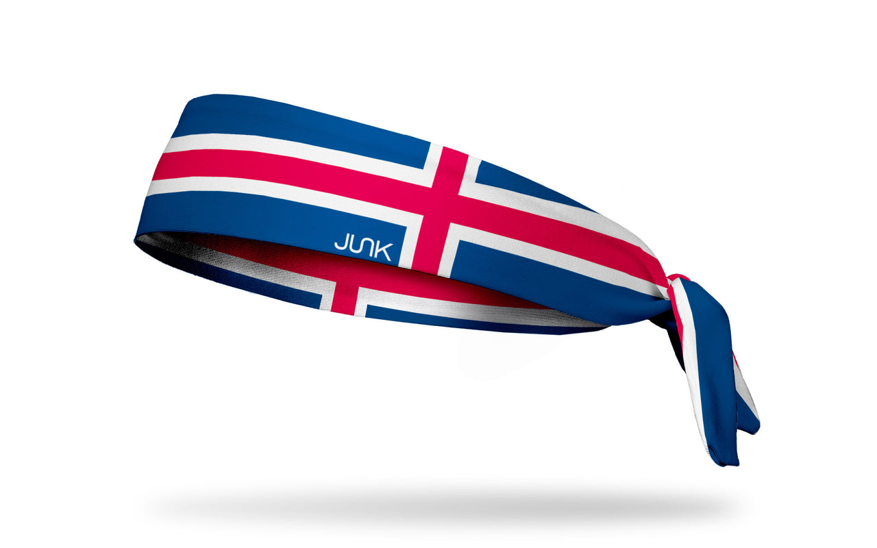 Iceland Flag Tie Headband