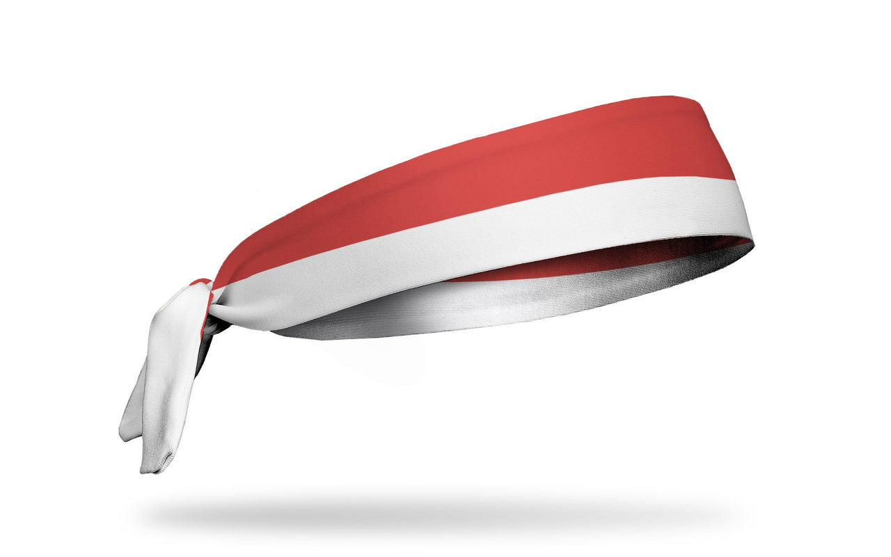 headband with traditional Indonesia flag design