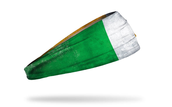 headband with traditional Italy flag design with grunge overlay