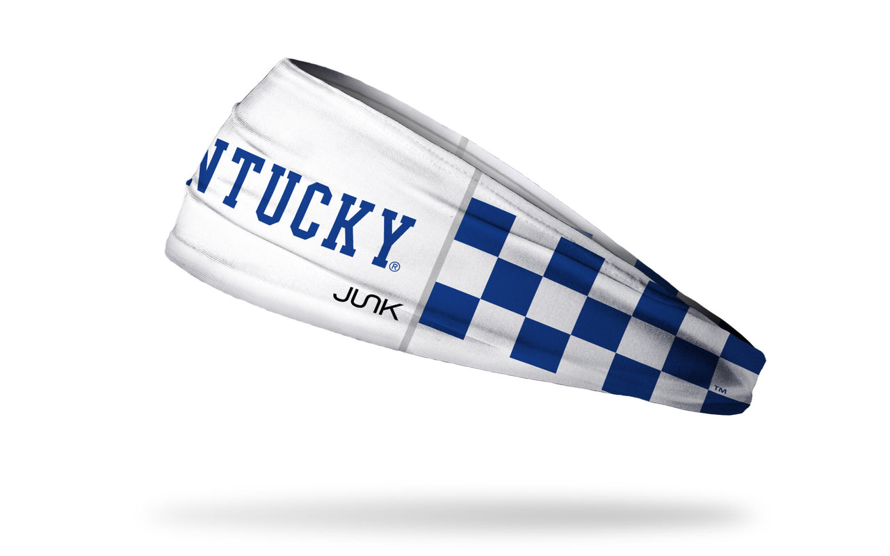 University of Kentucky: Checkered White Headband