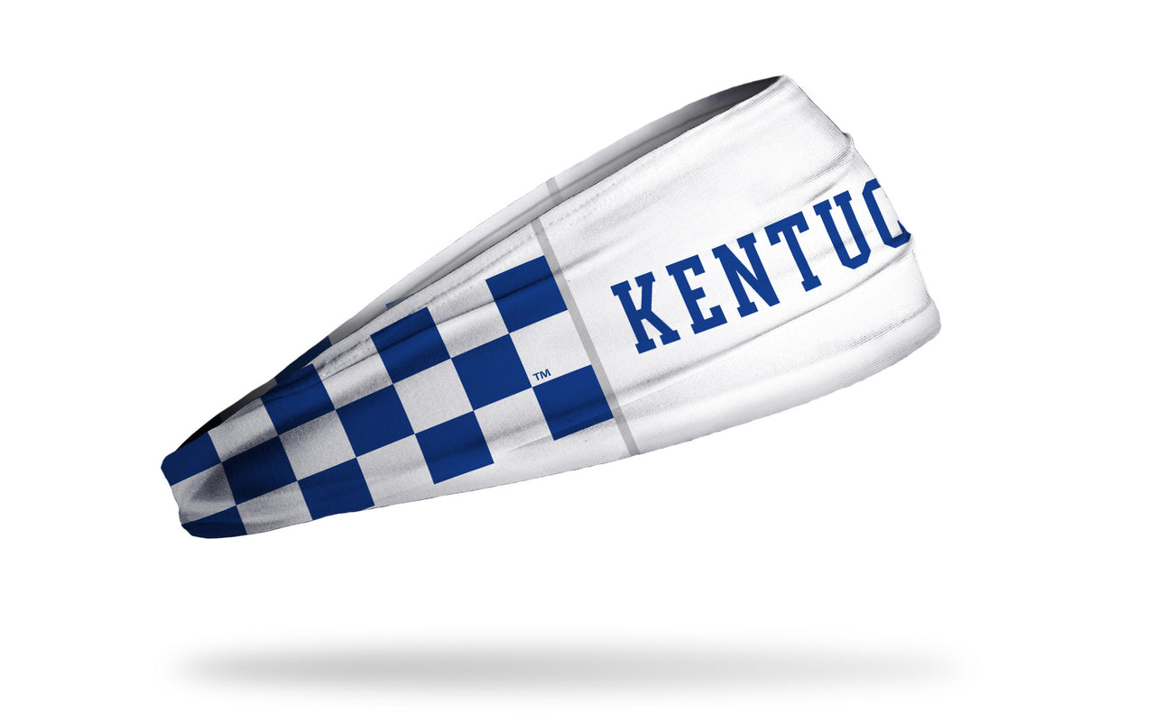 University of Kentucky: Checkered White Headband