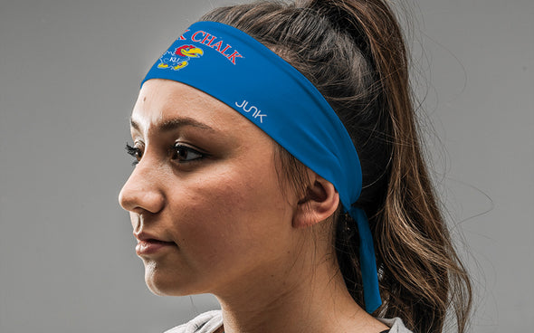 University of Kansas: Rock Chalk Jayhawk Royal Tie Headband