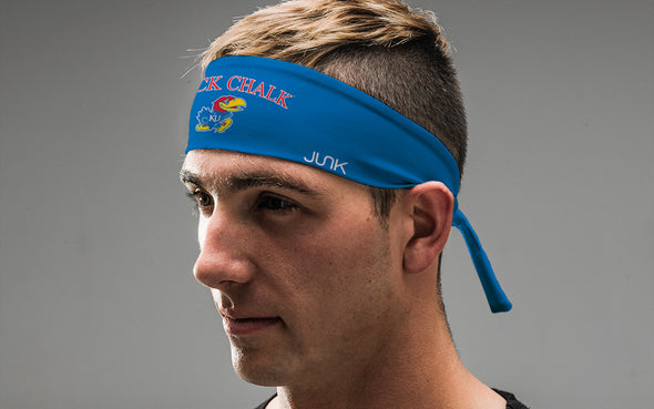 University of Kansas: Rock Chalk Jayhawk Royal Tie Headband