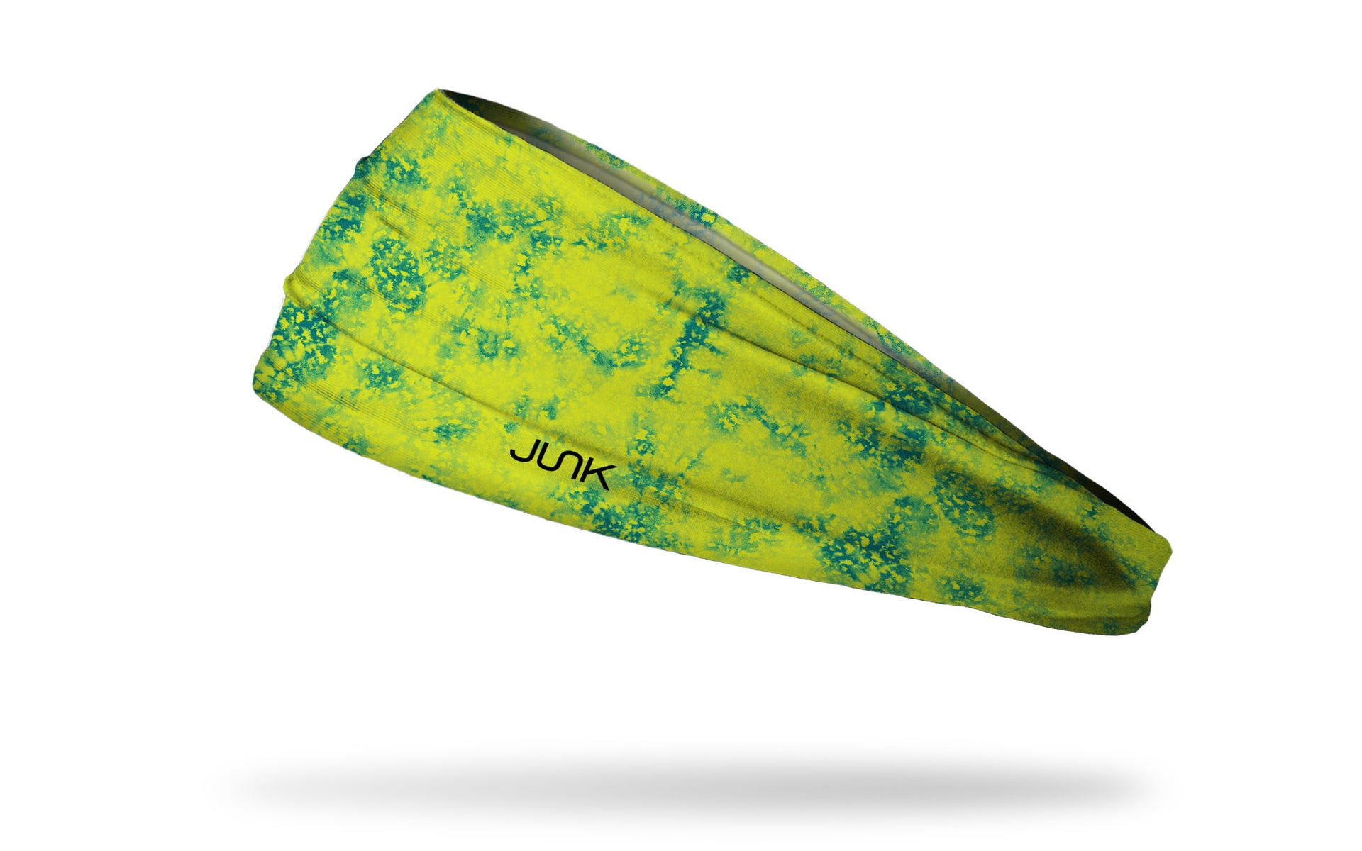 green yellow tie dye headband