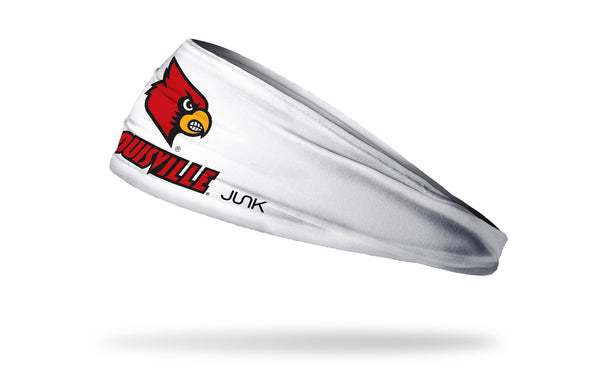 University of Louisville: Stacked Logo White Headband