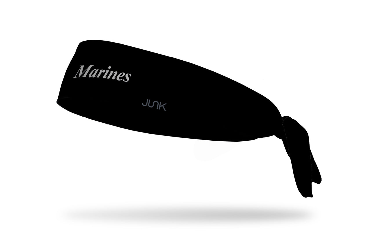 Marines: Script Black Tie Headband