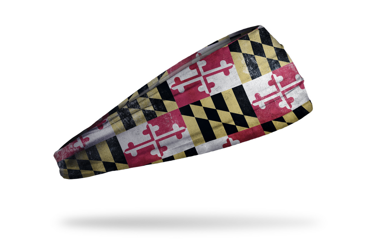 Maryland Flag - Grunge Headband