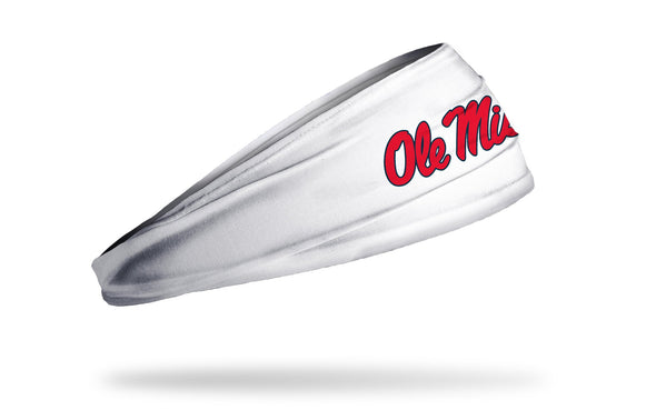 University of Mississippi: Ole Miss White Headband