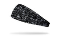 monotone black and grey paint splattered heaband