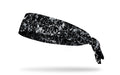 monotone black and grey paint splattered heaband